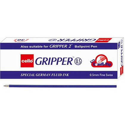 Стержень шариковый "Gripper", 0.5 мм, 140 мм, синий - 2