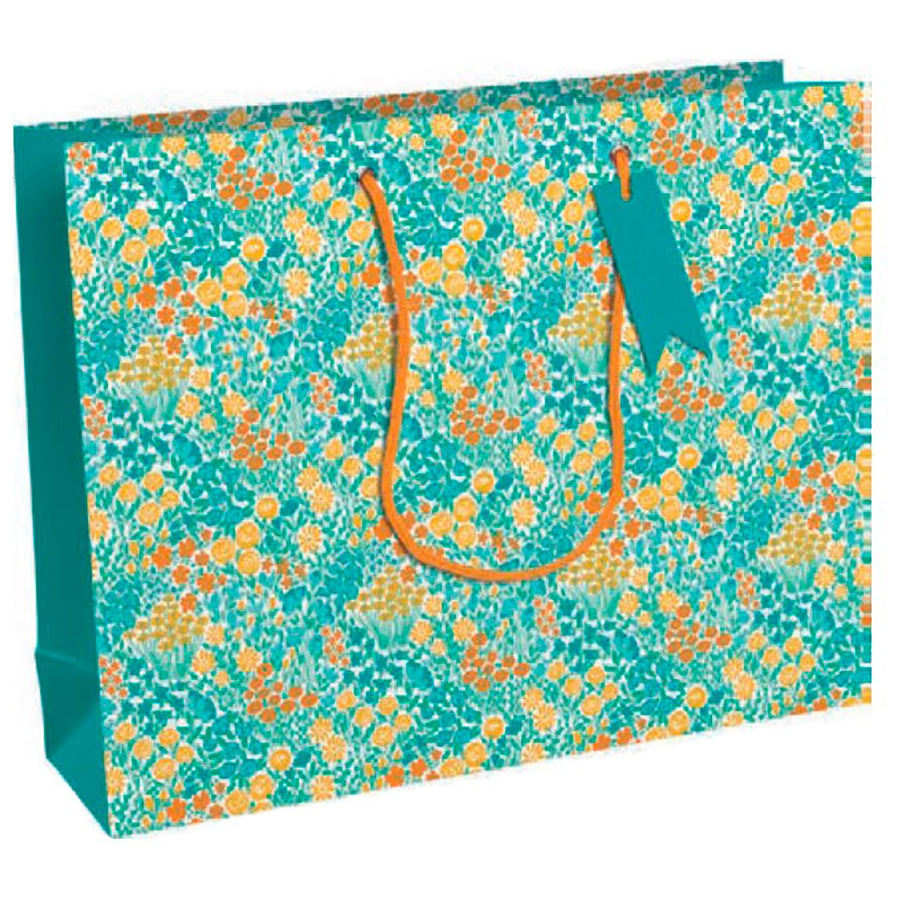 Пакет бумажный подарочный "Rosalie", 37.3x11.8x27.5 см, разноцветный