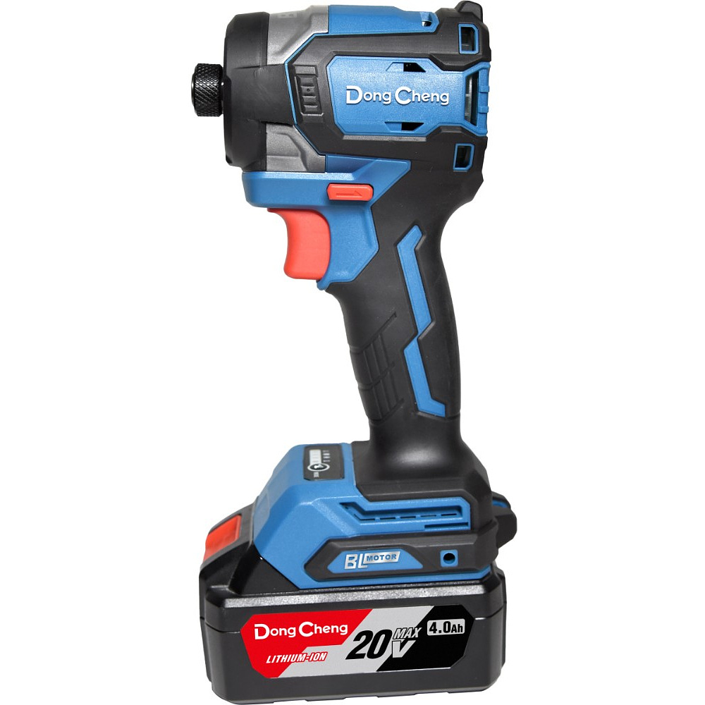 Аккумуляторный шуруповерт DongCheng DCPL208 (TYPE EM), 20 В, 208 Нм, 2 АКБ, 4 Ач, З/У 2 А - 2