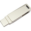 USB Flash накопитель 3.0 128 Gb СК-046, TypeC Dual, металл, серебристый - 2