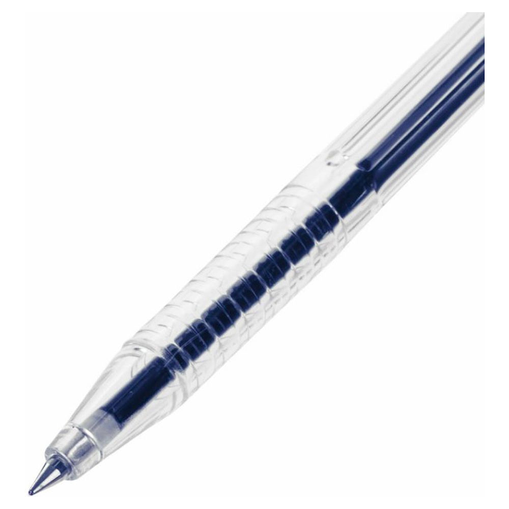 Ручка шариковая на подставке "Counter Pen", 0.5 мм, прозрачный, стерж. синий - 4