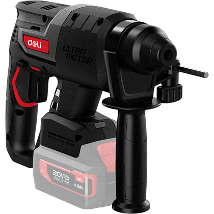 Аккумуляторный перфоратор Deli RS EDE-DC20-2, 20 В, 2 Дж, без АКБ и ЗУ, кейс - 4