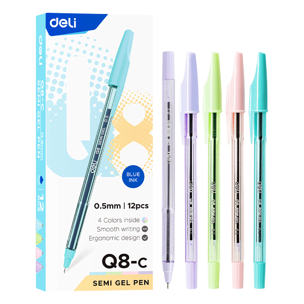 Ручка шариковая "Think", 0.5 мм, прозрачный, стерж. синий - 2