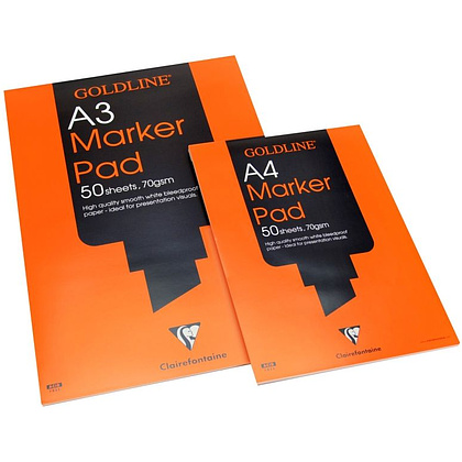 Блок бумаги для маркеров "MARKER PAD", А4, 70 г/м2, 50 листов