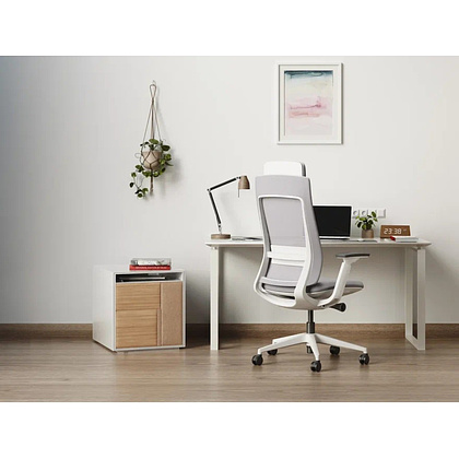 Кресло компьютерное SitZone E-VL002B-BS, сетка, ткань, пластик, серый - 10