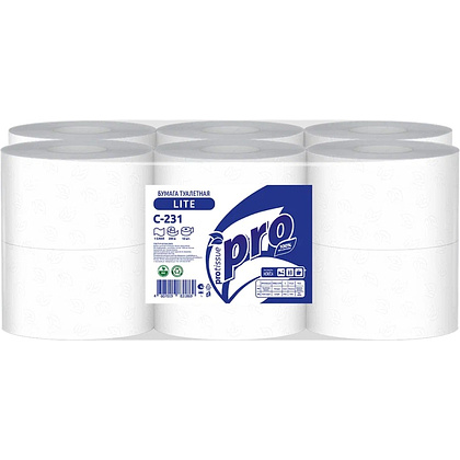 Бумага туалетная  PROtissue 200м, 1 cлой, 100% целлюлоза