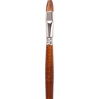 Кисть "Escoda Versatil Brush L/H", синтетика, темно-коричневый, плоская, №12 - 2