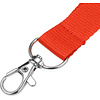Тесьма с карабином для бейджа "839121", красный - 2