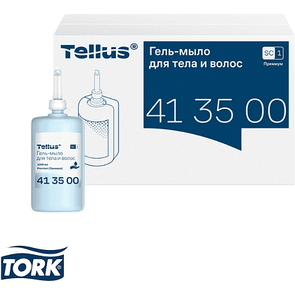 Мыло-гель Tellus Премиум для тела и волос 1 л, SC1