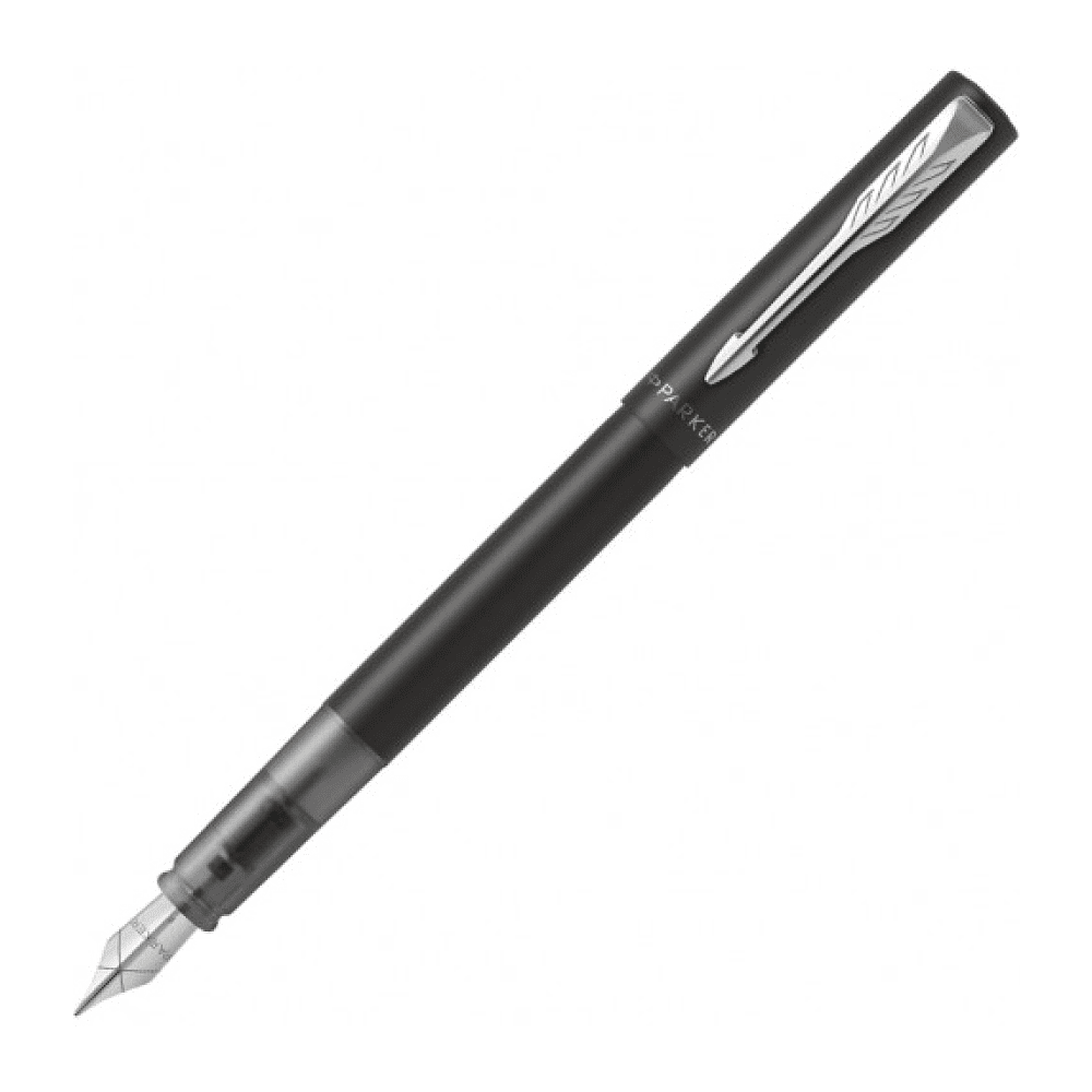 Ручка перьевая Parker "Vector XL" F21, М, черный, патрон синий
