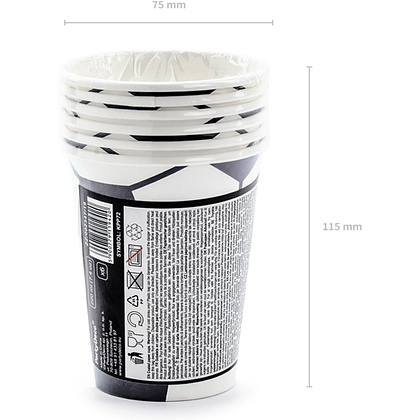 Стакан бумажный "Football", 6 шт, 220 мл - 3