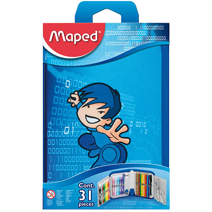 Пенал Maped "Karate", 1 отделение, с наполнением - 4