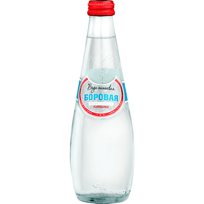 Вода питьевая "Боровая", газированная, 0.33 л