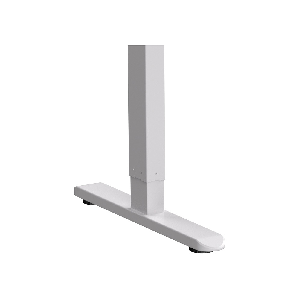 Стол с электроприводом WellDesk Basic 1300x675х18 белый/дуб канзас коричневый (9191460+9072451) - 5