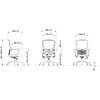 Кресло для персонала SitZone U-069B, сетка, ткань, пластик, черный, 2 шт/упак, -30% - 5
