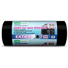 Мешки для мусора ПНД Mirpack Extra, 30л