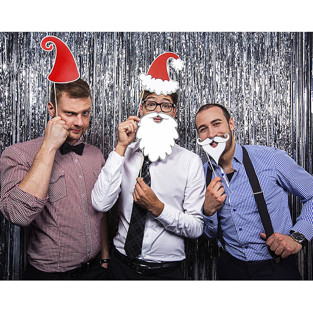 Набор для фотосессии "Санта Клаус и Гномы", 4 шт, белый, красный - 2