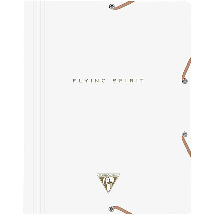 Папка на резинках "Flying Spirit", А4, 15 мм, белый