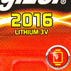 Батарейка литиевая дисковая Energizer "CR2016", 1 шт. - 2