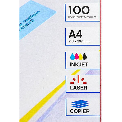 Самоклеящиеся этикетки универсальные "Apli", 52.5x21.2 мм, 100 листов, 56 шт, белый - 2