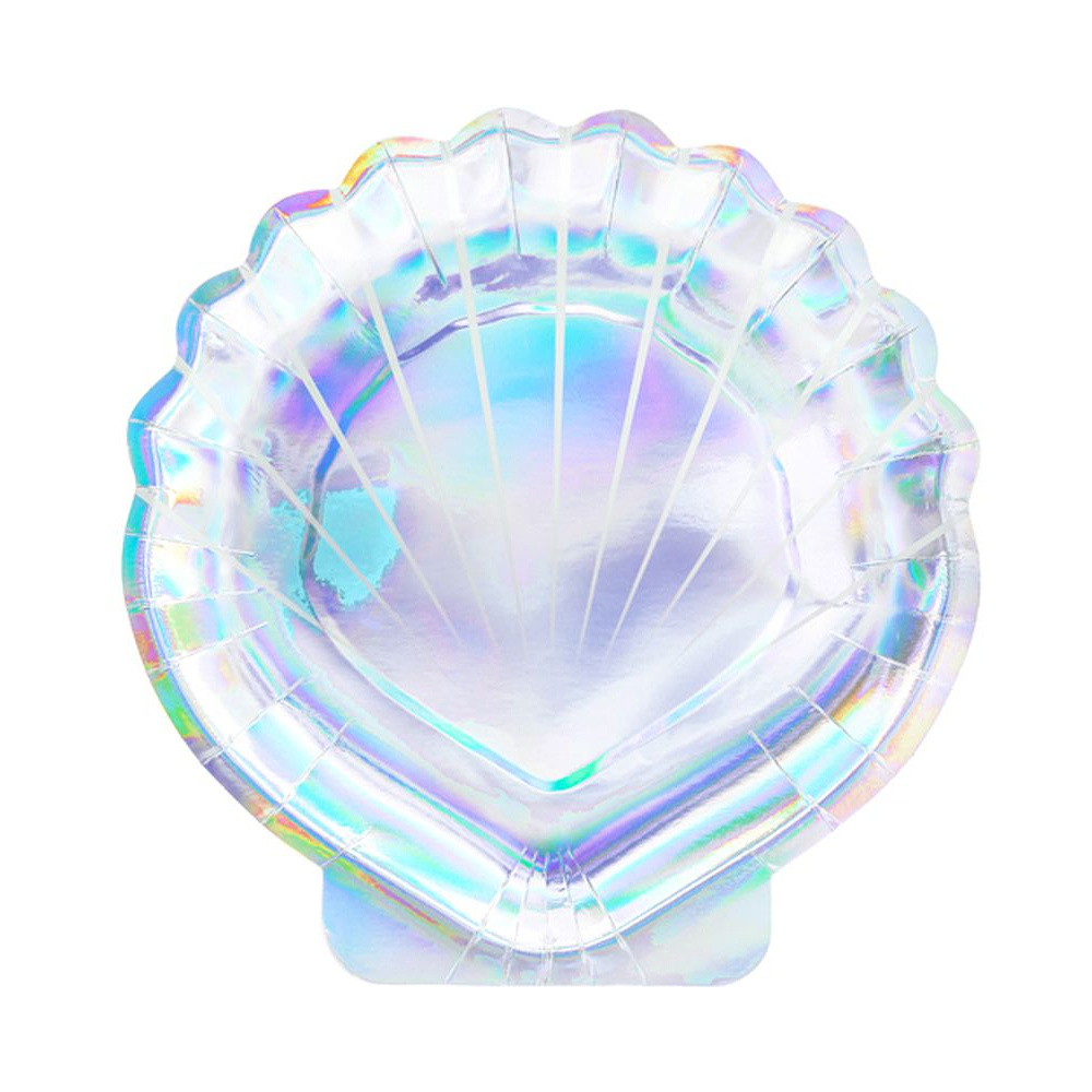 Тарелка бумажная "Русалка", 18.5 см, 6 шт