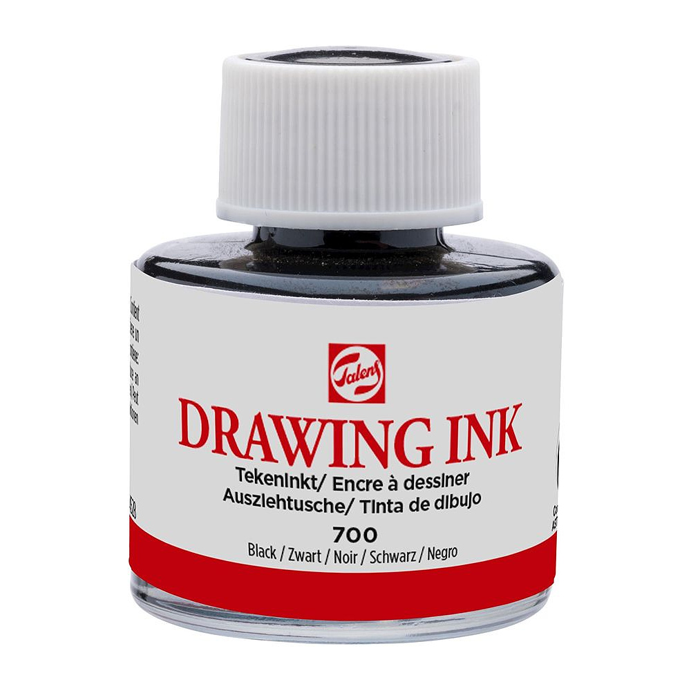 Тушь художественная "TALENS", 11 мл, черный