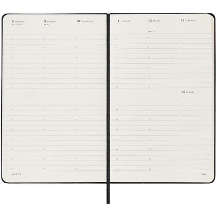 Еженедельник датированный "Classic Weekly Vertical Large DHB12WV3", А5, 144 страницы, черный - 3