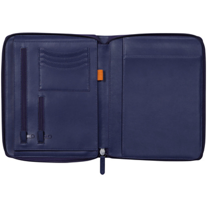 Папка деловая "Rhodiarama", 19,5x25,5 см, на молнии, полуночный синий - 3