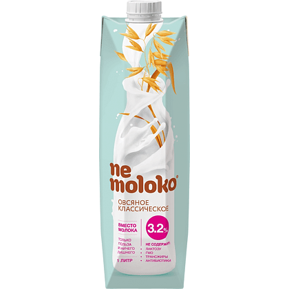 Напиток овсяный "Nemoloko", 1 л, классический 