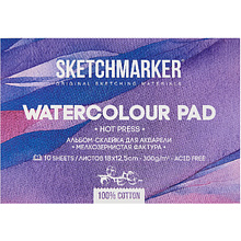 Блок бумаги для акварели "Sketchmarker", А5