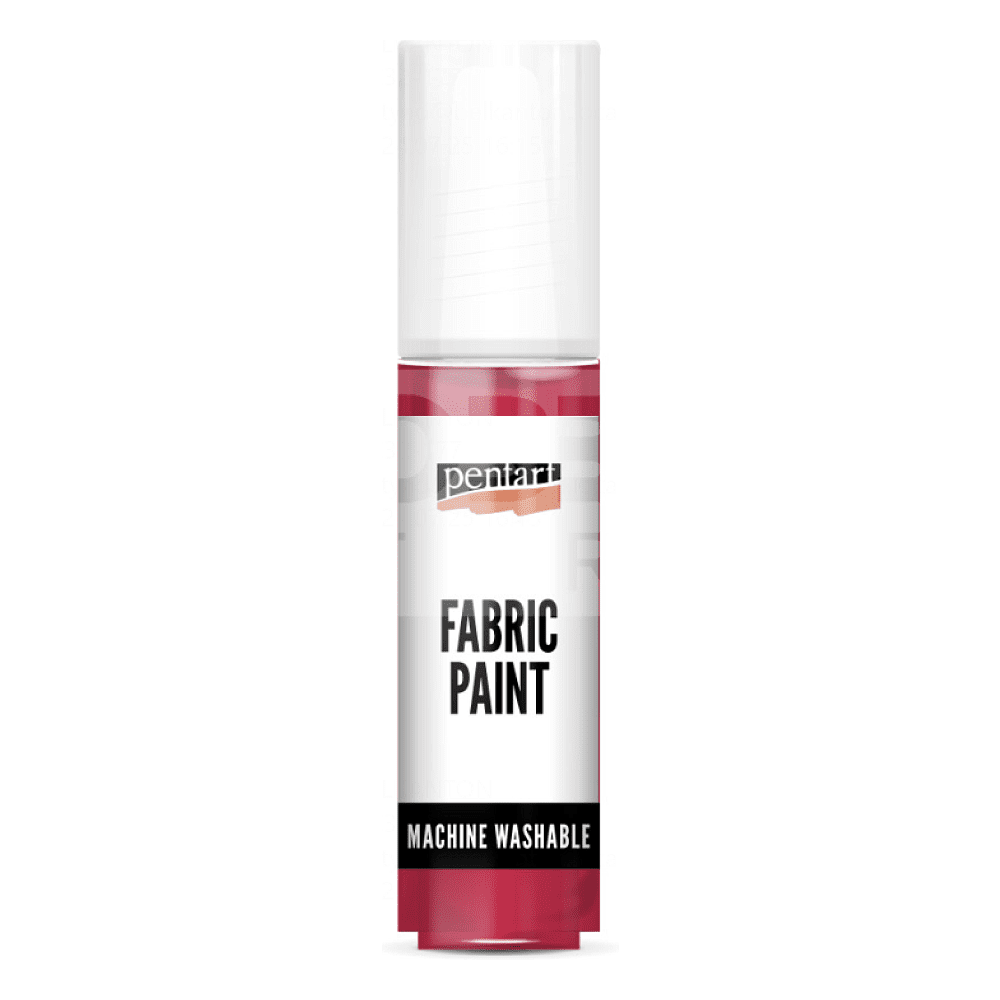 Краски для текстиля "Pentart Fabric paint", кармин, банка