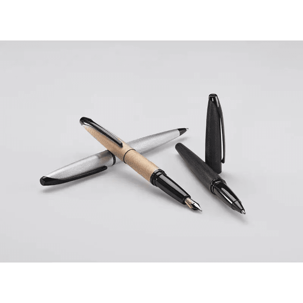 Ручка шариковая автоматическая "Cross ATX Brushed Black", 0.7 мм, черный, стерж. черный - 5