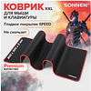 Коврик для мыши "Black Titan XL", 800х300х3 мм, ткань, черный - 9