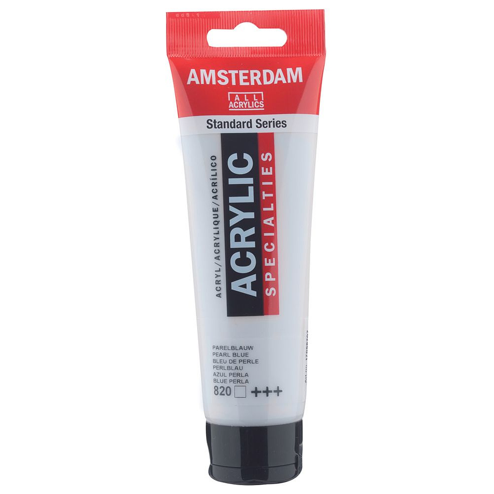 Краска акриловая "Amsterdam", 820 перламутровый синий, 120 мл, туба