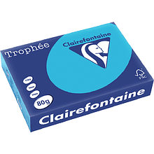 Бумага цветная "Trophée", А4, 500 листов, 80 г/м2, ярко-голубой