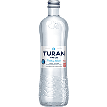 Вода минеральная питьевая "Тuran", негазированная, 0.5 л, стеклянная бутылка