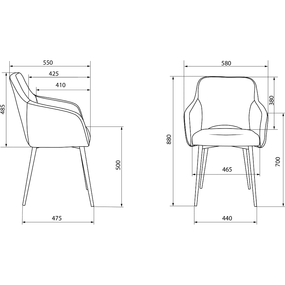 Кресло "Бюрократ CH-380F", ткань, сапфировый, каркас металл, корпус черный - 4