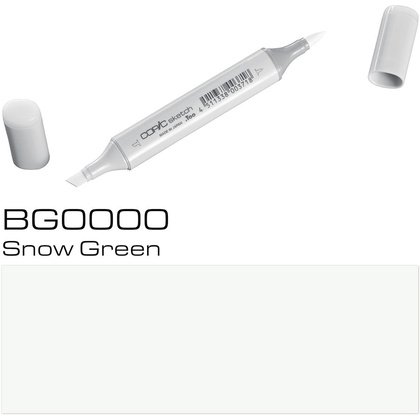 Маркер перманентный "Copic Sketch", BG-0000 снежный зеленый