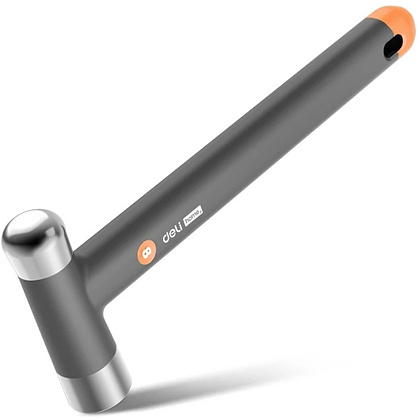 Молоток Deli HS EHT7008C, 0,25 кг, Soft Touch, оранжевый