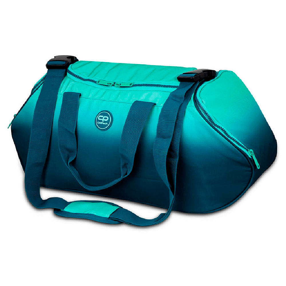 Сумка спортивная Coolpack "Runner Gradient Blue lagoon", зеленый, синий
