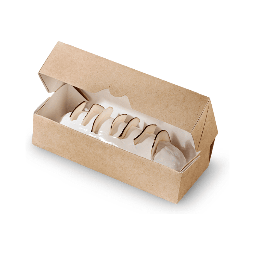 Контейнер бумажный 460 мл, 167х70х40, 25 шт/упак, крафт - 2