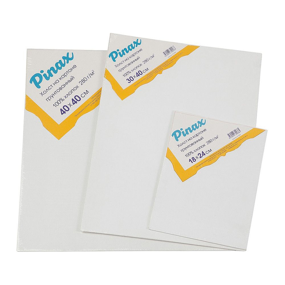 Холст на картоне "Pinax", 10x15 см, хлопок, 280 г/м2