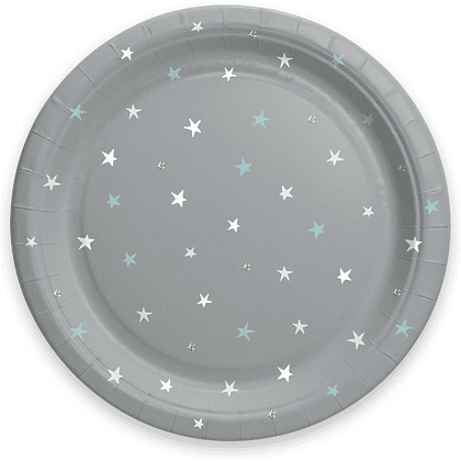 Тарелка бумажная "Г12", 23 см, 6 шт, ассорти - 4