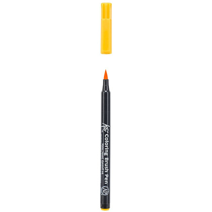 Маркер акварельный "Koi Color Brush", темно-желтый - 3