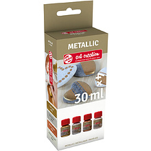 Набор декоративных красок "METALLIC" базовый 