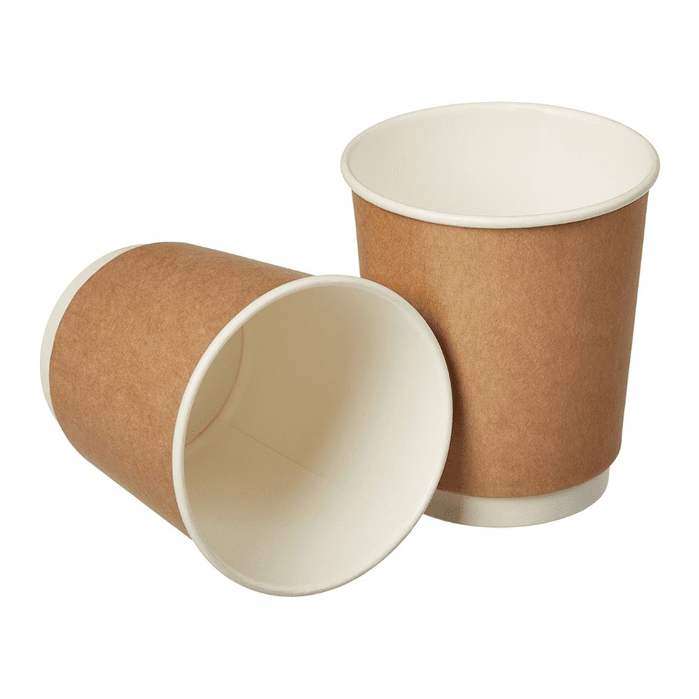 Стакан картонный, 24 шт, 250 мл, 2 слоя, крафт ECO - 2