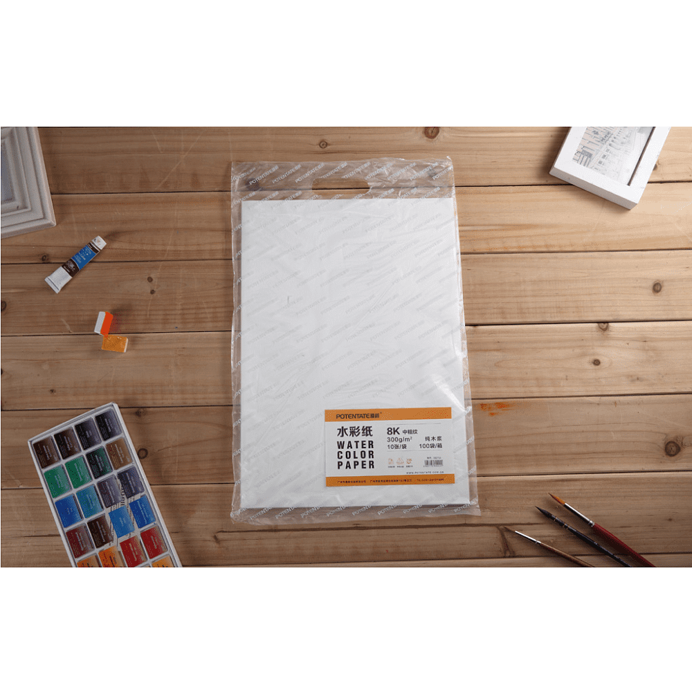 Бумага для акварели "Potentate", целлюлоза, холодный пресс, 39х54 см - 2