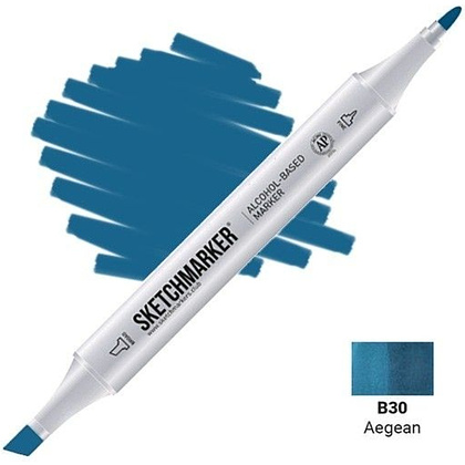 Маркер художественный "Brushmarker", двухсторонний, B30 эгейское море 
