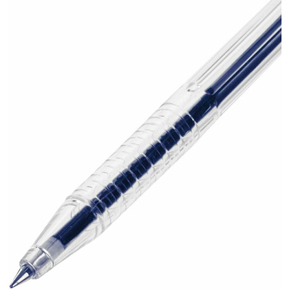 Ручка шариковая на подставке "Counter Pen", 0.5 мм, прозрачный, стерж. синий - 4