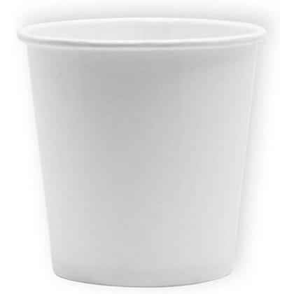 Стакан картонный, 100 мл, 1 слой, 100 шт/упак, белый